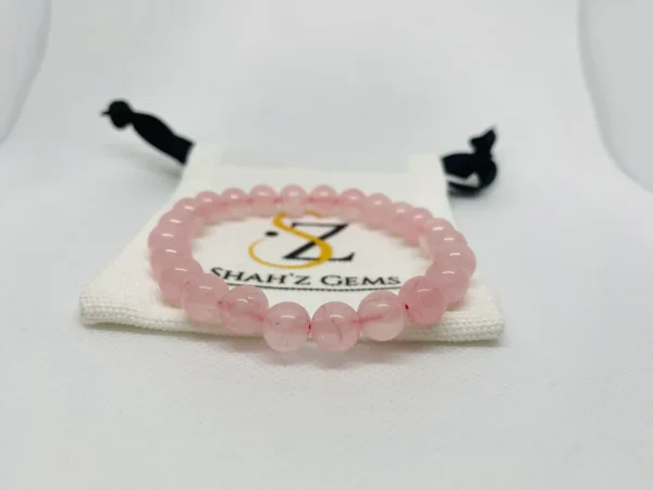 Rose Quartz Beaded Bracelet - Image 5