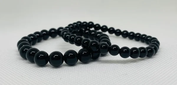 Black onyx beaded bracelet - Image 3