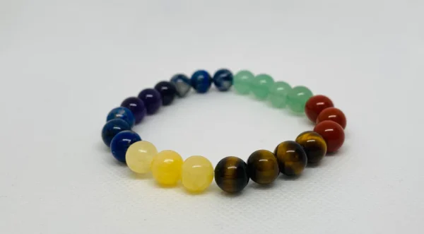 7 Chakra stone beaded bracelet - Image 4