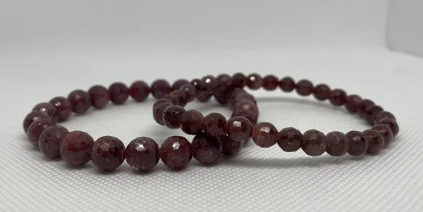 Ruby beaded bracelet - Image 3