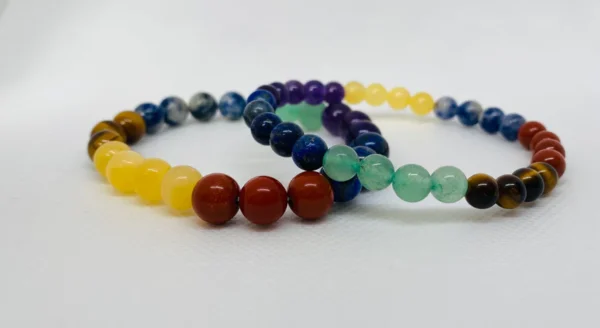 7 Chakra stone beaded bracelet - Image 3