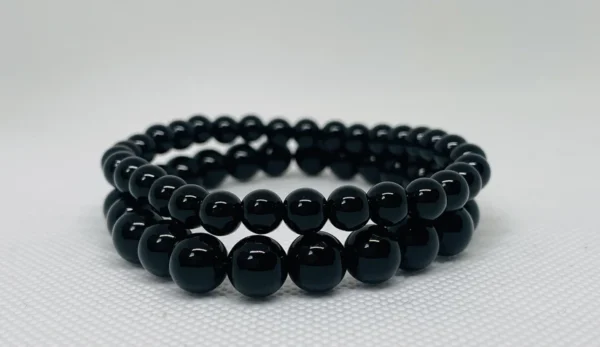 Black onyx beaded bracelet - Image 4
