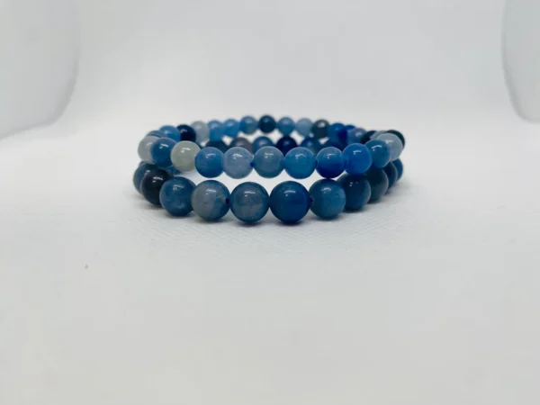 Blue Aventurine beaded bracelet - Image 5