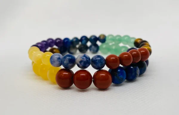 7 Chakra stone beaded bracelet - Image 2